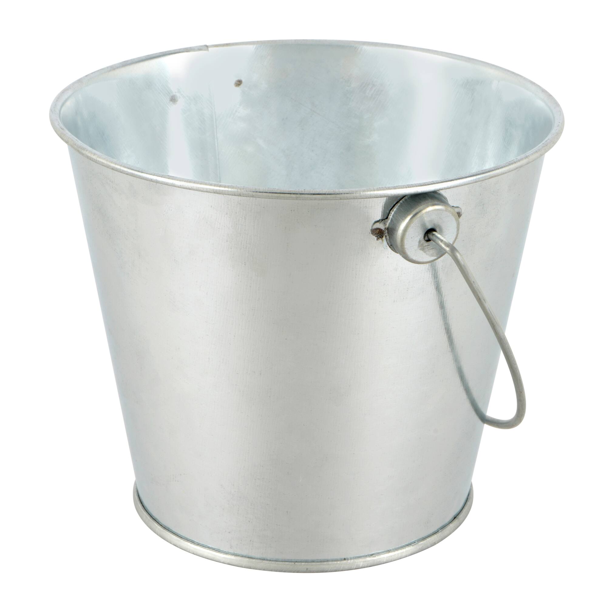 12 Pack: 4" Silver Round Metal Bucket by Celebrate It™